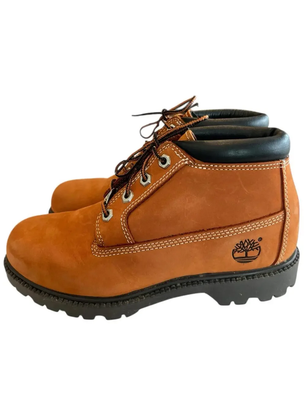 Timberland Boot Chukka Mens Sz 8 NWOT Heritage Waterproof Orange Ankle